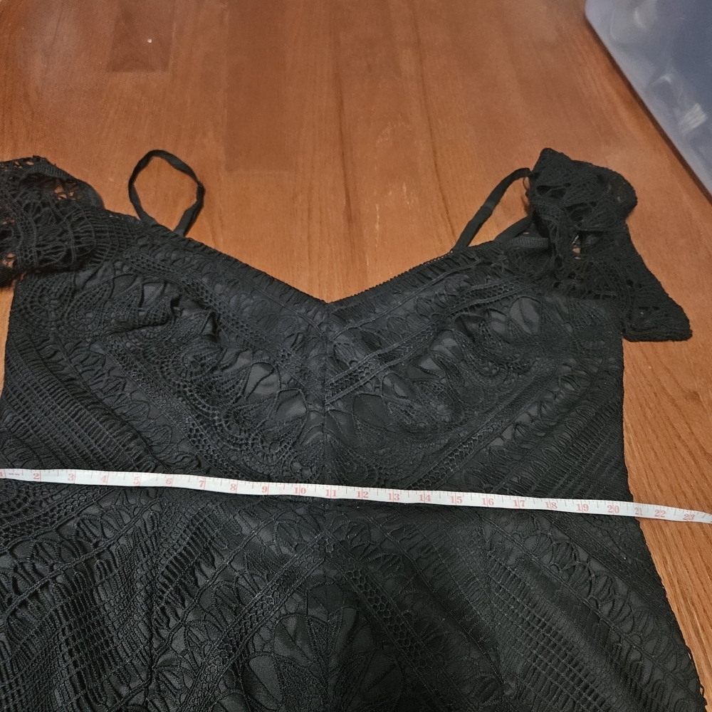 City Chic Black Cold Shoulder Sheath Dress - Picture 10 of 11
